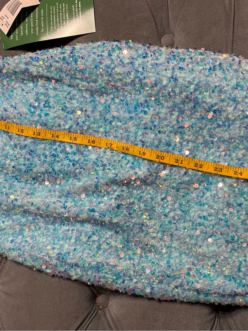 B. Smart Light Blue Sequin Mini Dress - Picture 11 of 11